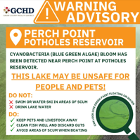 Toxic algae reported at Potholes Reservoir